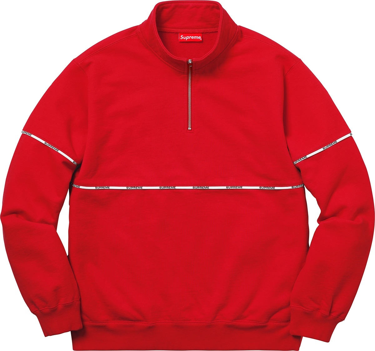 Logo Piping Half Zip Sweatshirt view 2